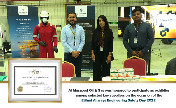 Al Masaood Oil & Gas awarded by Etihad Airways Engineering