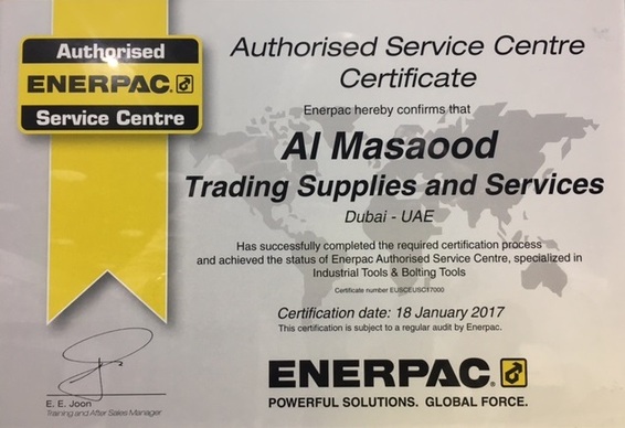 Al Masaood Trading awarded by ENERPAC