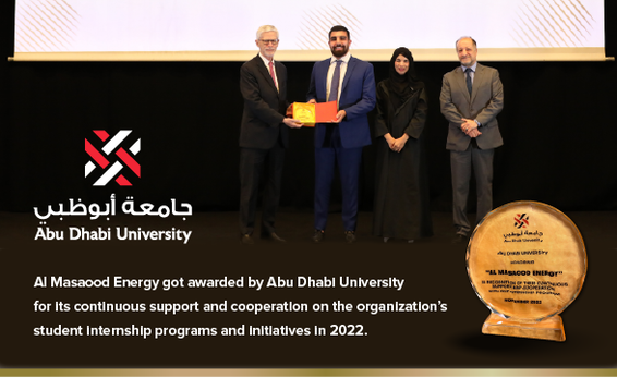 Al Masaood Energy awarded by Abu Dhabi University