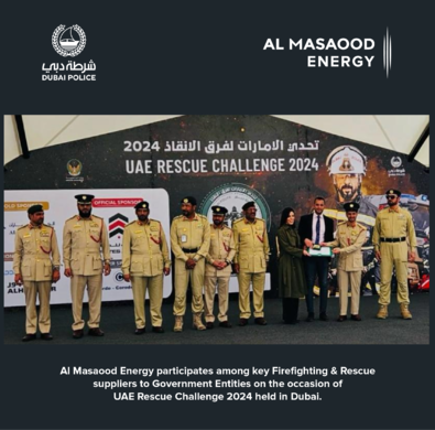Al Masaood Energy participates among key Firefighting & Rescue suppliers to Government Entities on the occasion of UAE Rescue Challenge 2024 held in Dubai.